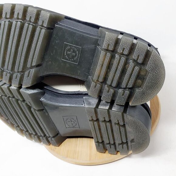 Dr Martens Audrick Quad Boots Women 12 Platform Cobblestone Grey Chunky Lug Boot - Picture 13 of 16